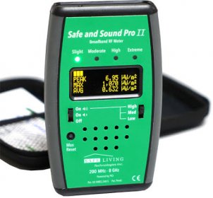 Safe and Sound Pro II räknas av många som den bästa mikrovågsmätaren för amatörsbruk då den mäter mycket mer exakt än andra mikr