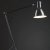 Skärmad Skrivbordslampa | med klämfot | svart | armlängd 110 cm