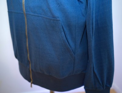 EMF skyddande Hoodie med dragkedja RTK | Blå