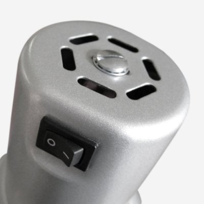 Skärmad Skrivbordslampa | med bordsfot | silver | armlängd 110 cm