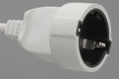 Skärmad förlängningskabel | 5 m vit